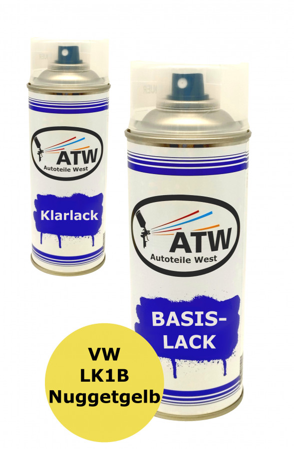 Autolack für VW LK1B Nuggetgelb+400ml Klarlack Set